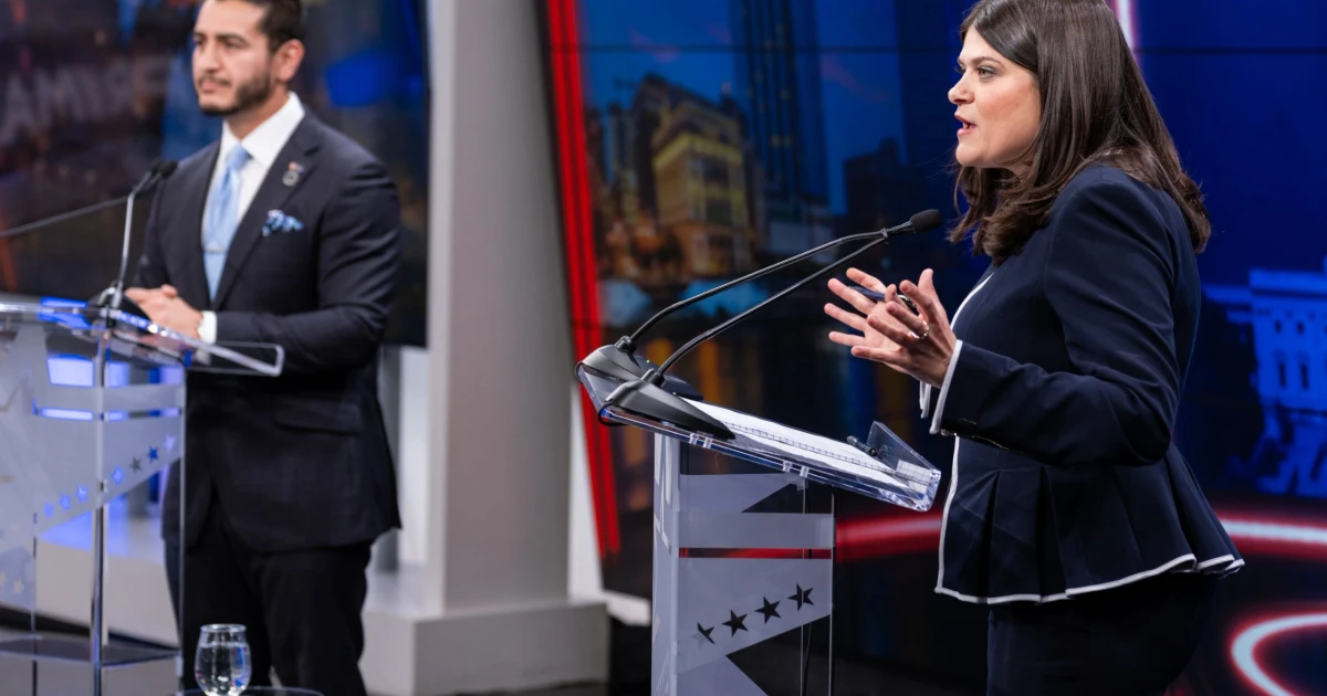 Stevens and El-Sayed clash in Michigan Senate debate over party divide