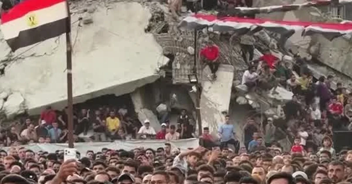 Gaza fans rally behind Egypt as World Cup run ends against Argentina
