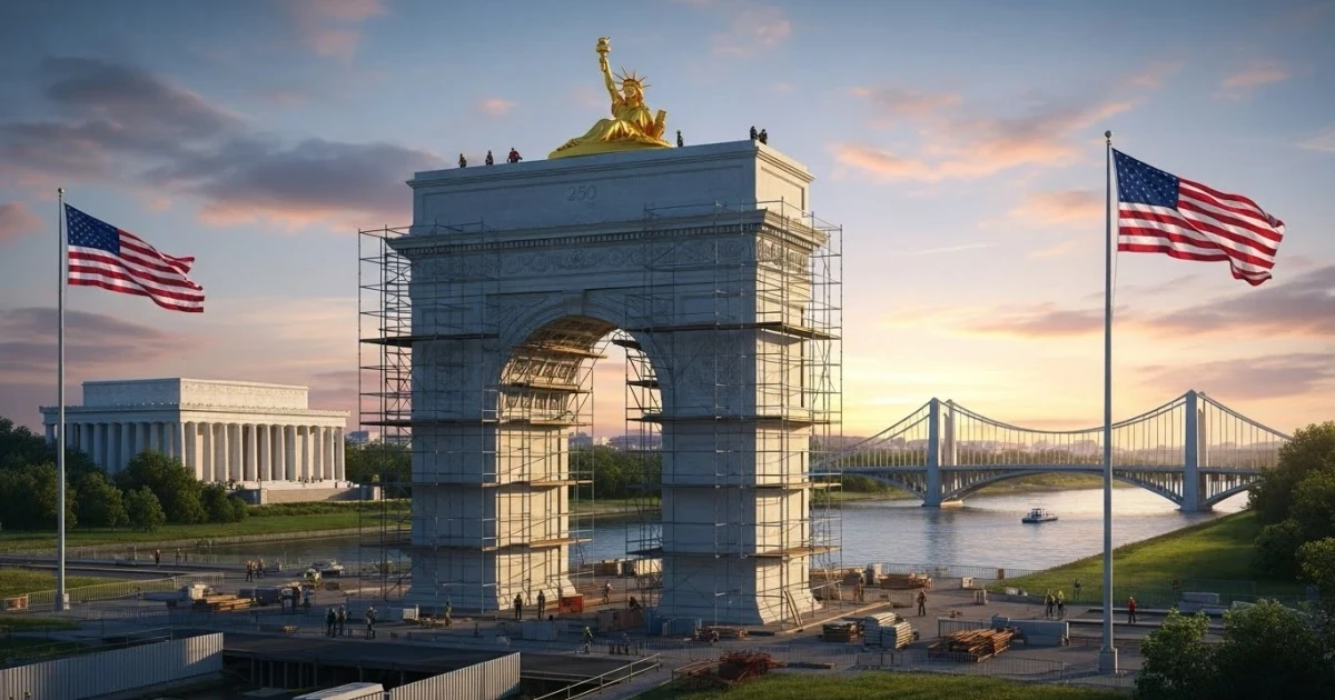 Trump-backed arch advances for Washington’s 250th anniversary monument