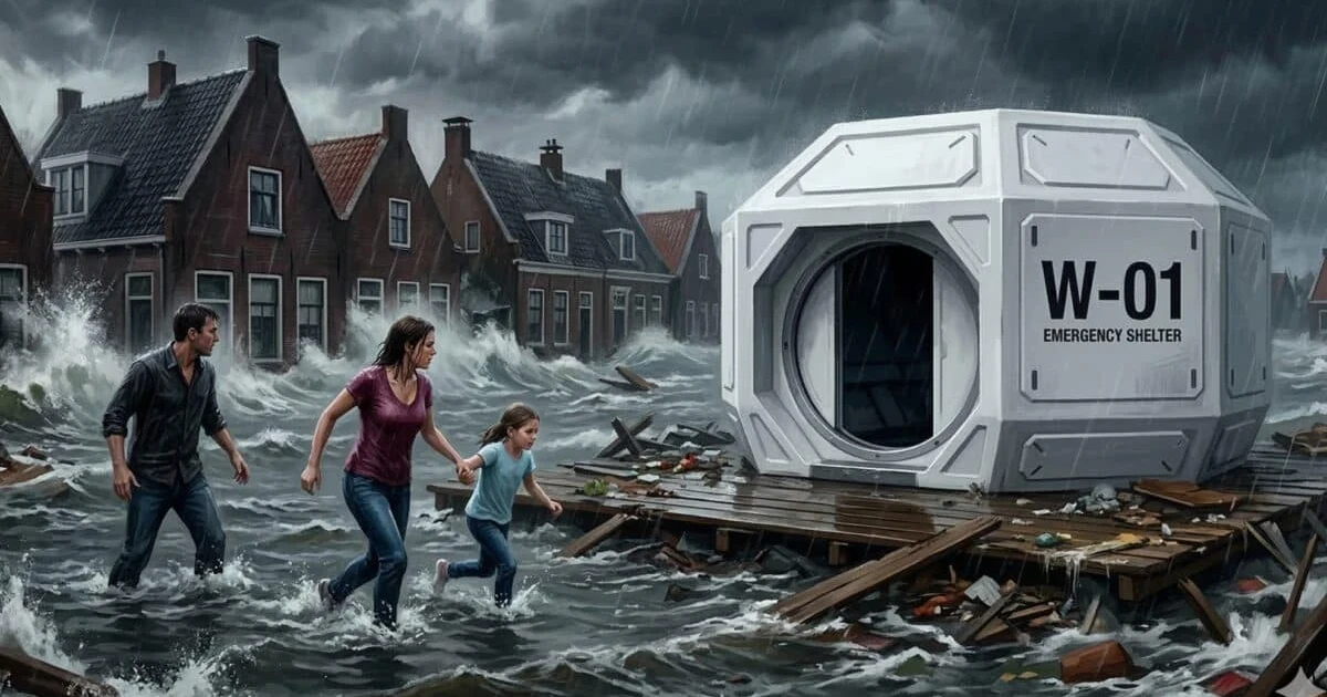 LifePod unveils floating capsule designed to save families from tsunamis
