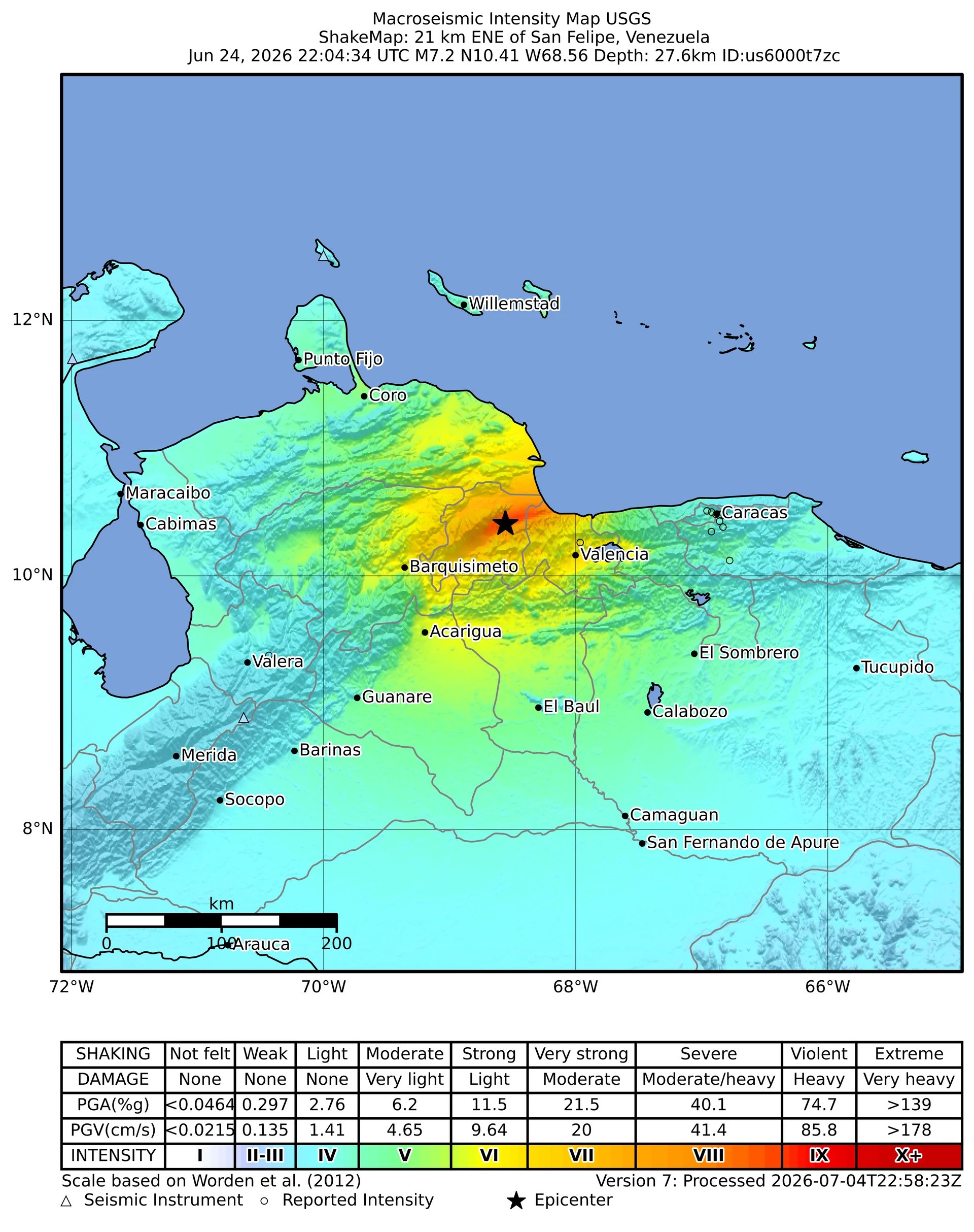 Venezuela’s June 24 earthquake doublet — Wikimedia Commons