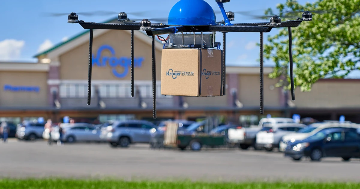 Kroger’s drone grocery pilot stalled as regulations crushed economics