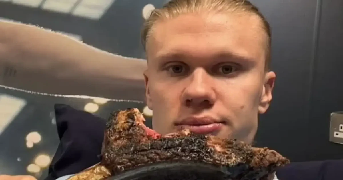 CBS News tries Erling Haaland's 6,000-calorie World Cup diet