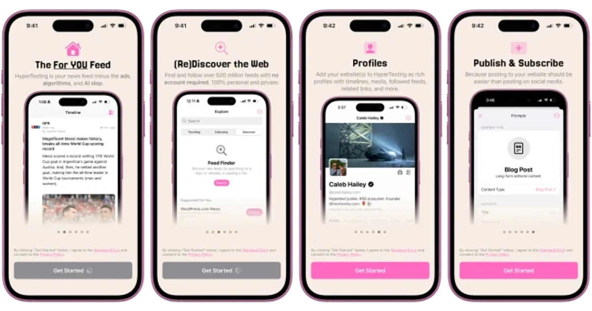 HyperTexting turns the open web into a scrollable social feed