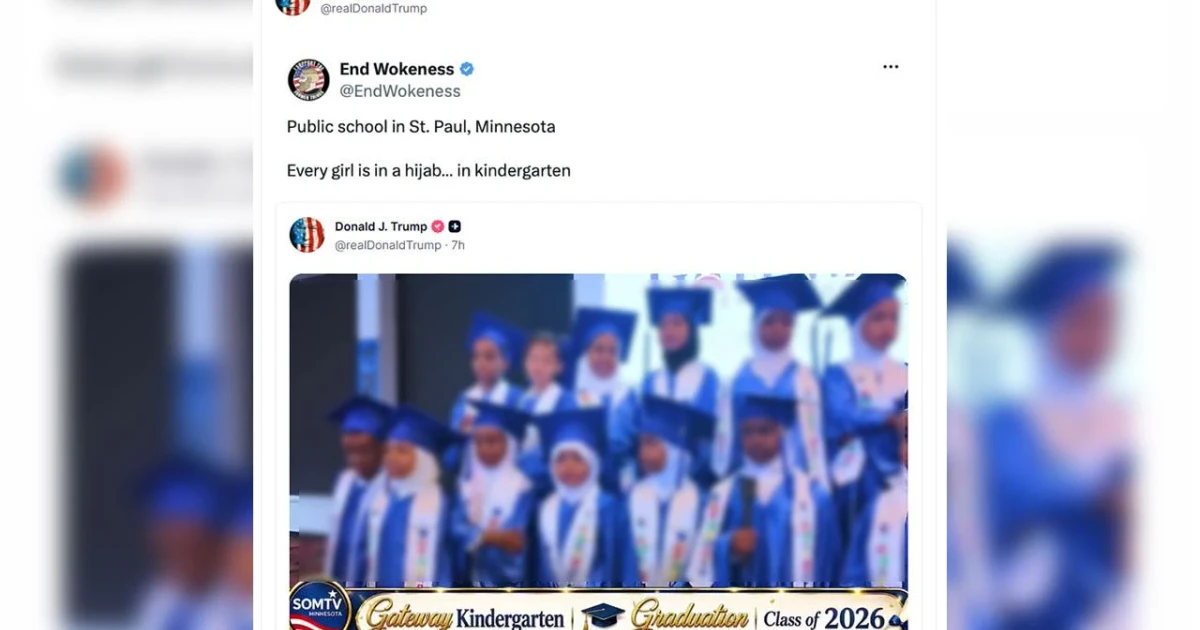 Backlash after Trump reposts St. Paul kindergarten hijab video