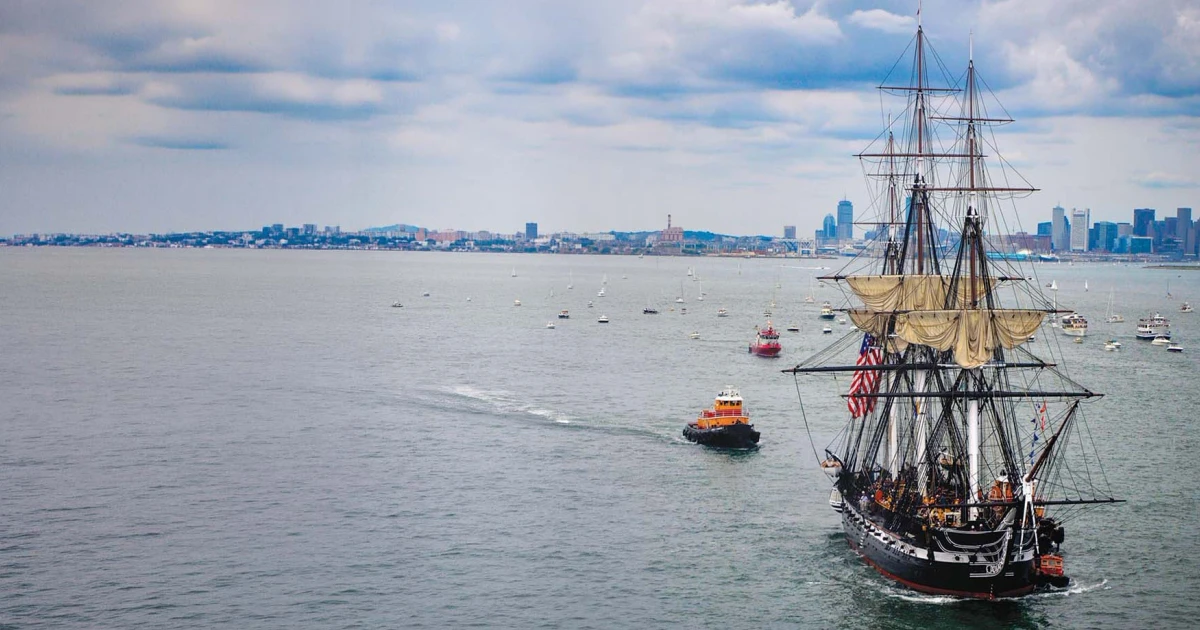 Boston Harbor fills with tall ships for Sail250 parade of sail