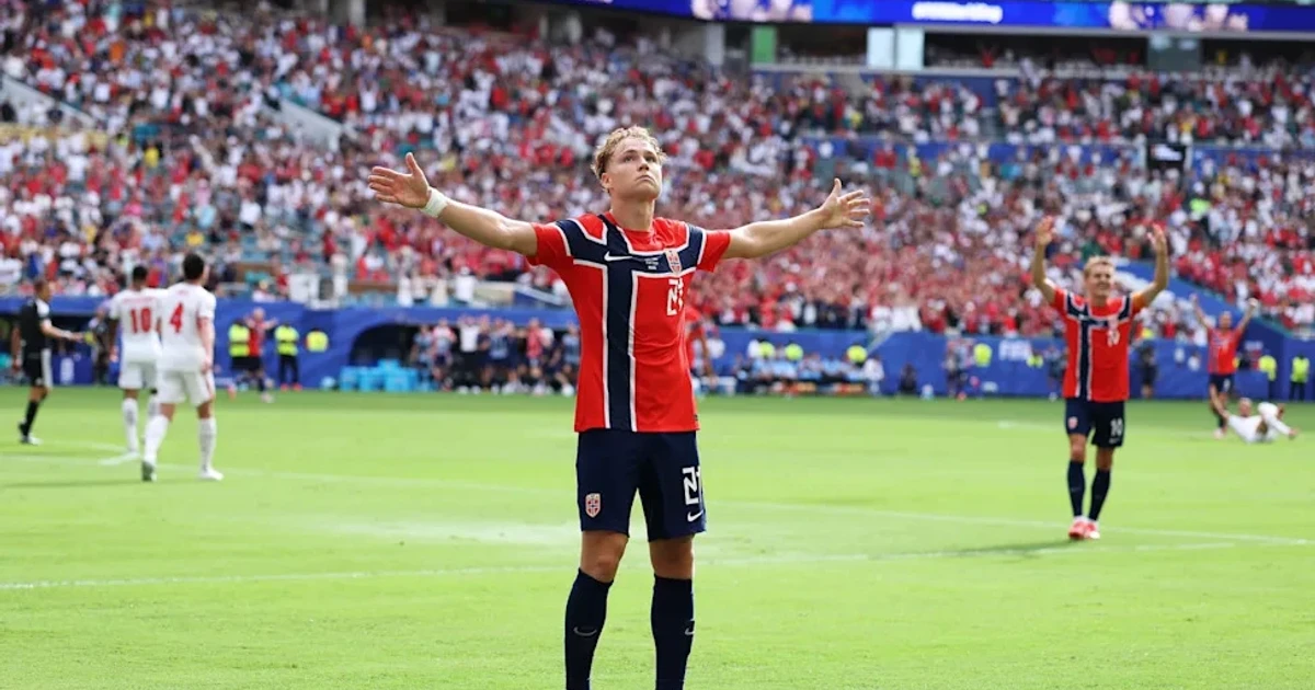 Schjelderup stunner puts Norway ahead before England equalizes