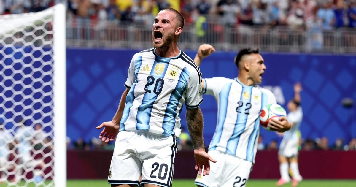 Mac Allister heads Messi corner to put Argentina ahead of Switzerland