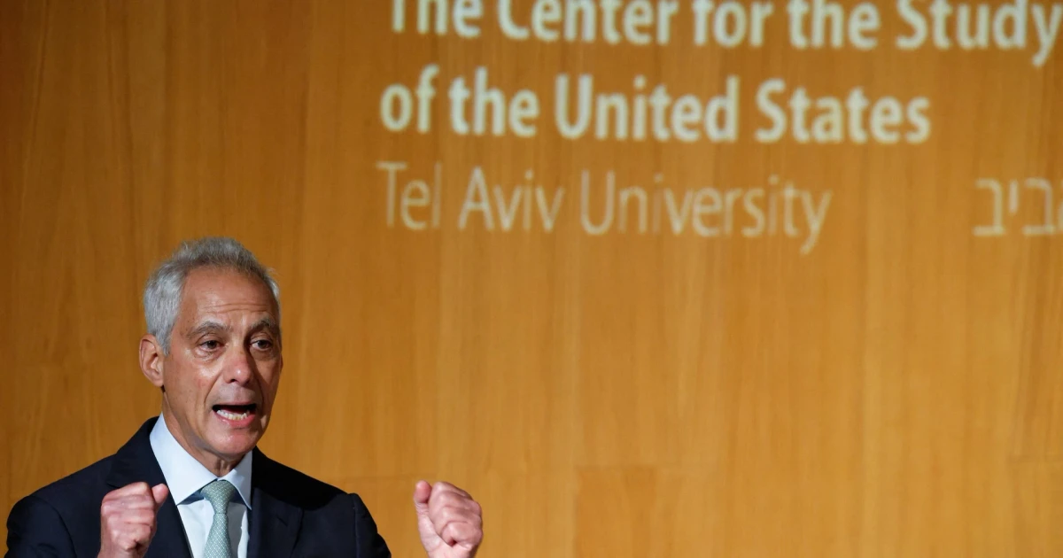 Rahm Emanuel pushes 23-state solution to end Israel’s isolation