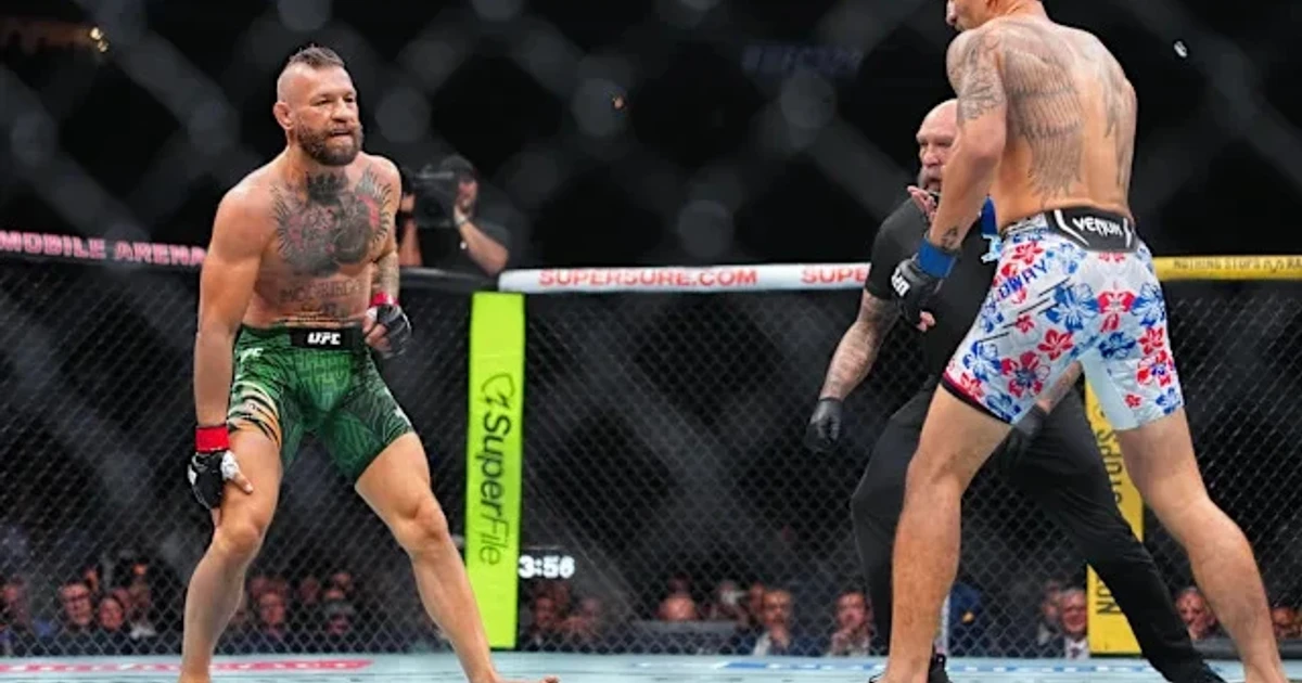 McGregor’s comeback ends in stunning leg injury loss to Holloway