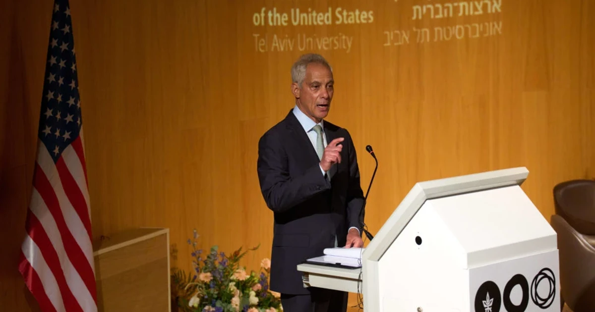 Emanuel warns US Israel ties at a crossroads on Face the Nation