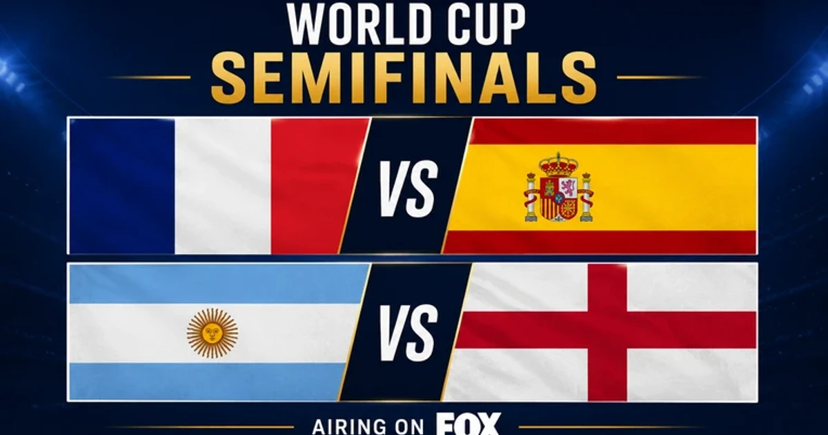 World Cup final four features top-ranked Argentina, Spain, France, England