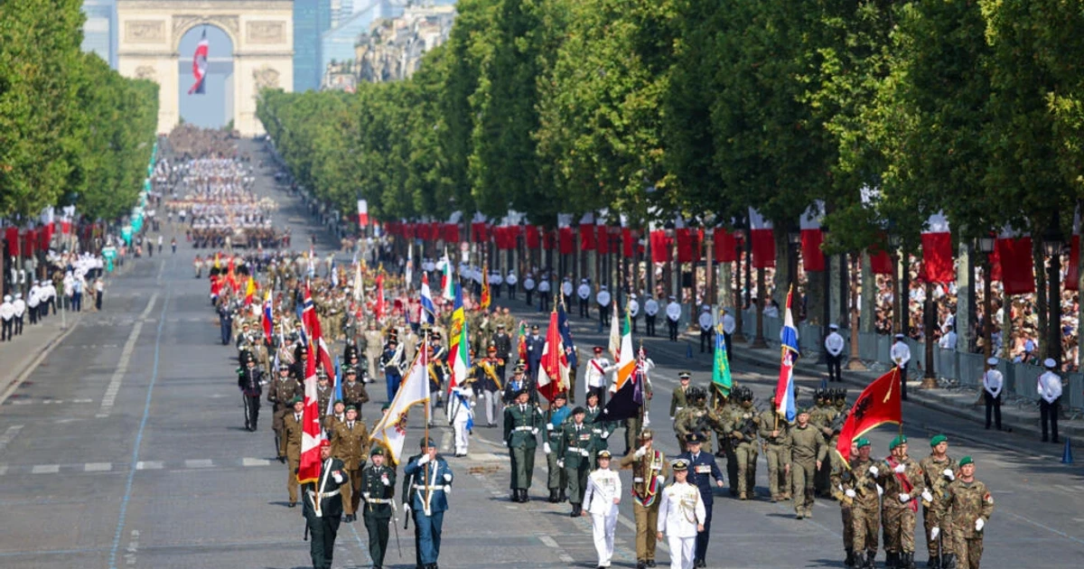 France marks Bastille Day with record parade honoring Ukraine support