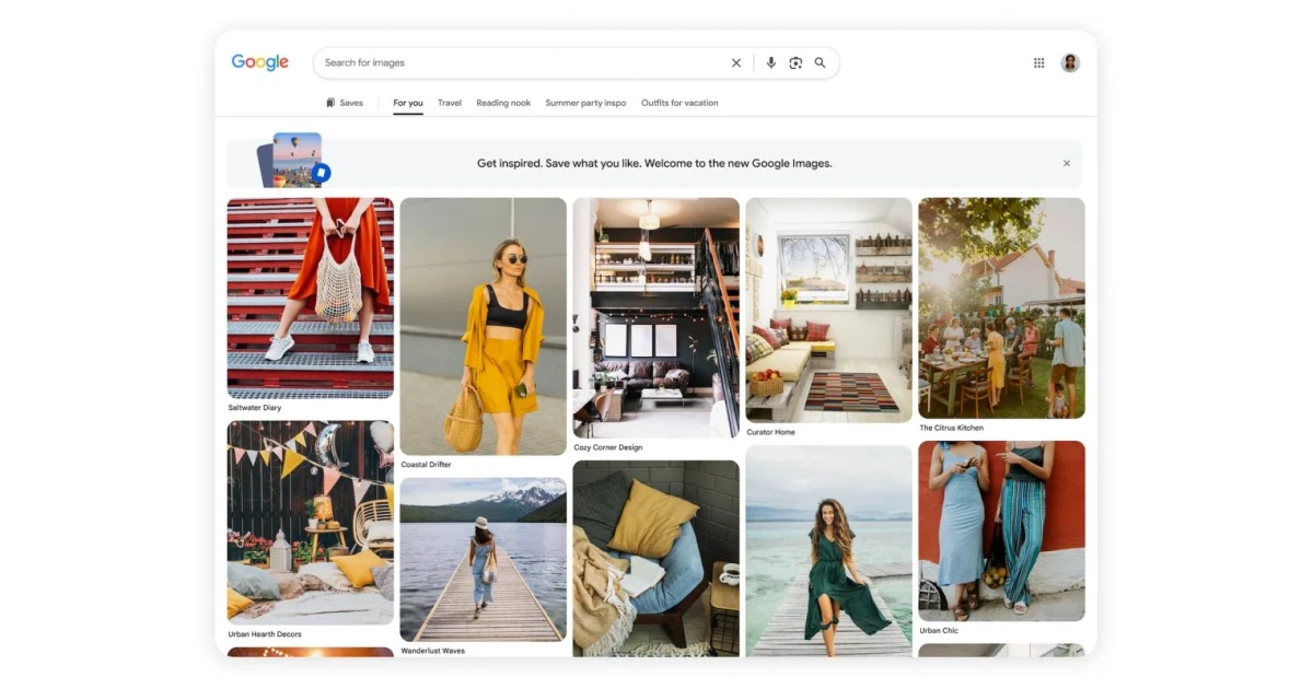 Google Images homepage will soon show personalized image suggestions