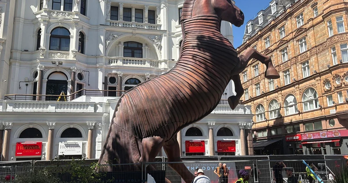 Nolan climbed inside giant Trojan horse for The Odyssey scene