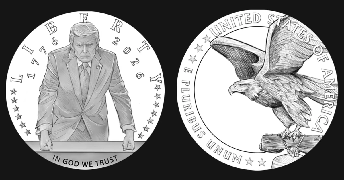 U.S. Mint unveils Trump coin design for 250th anniversary program