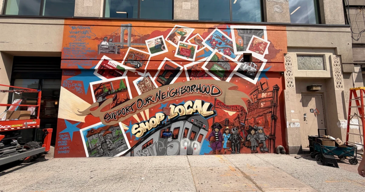 Brooklyn artist Kaves turns Bay Ridge roots into public murals