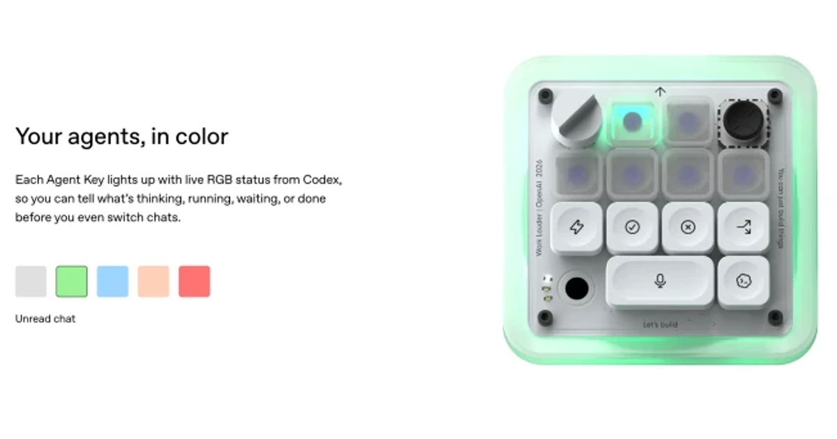 OpenAI launches $230 Codex Micro keyboard amid Apple lawsuit