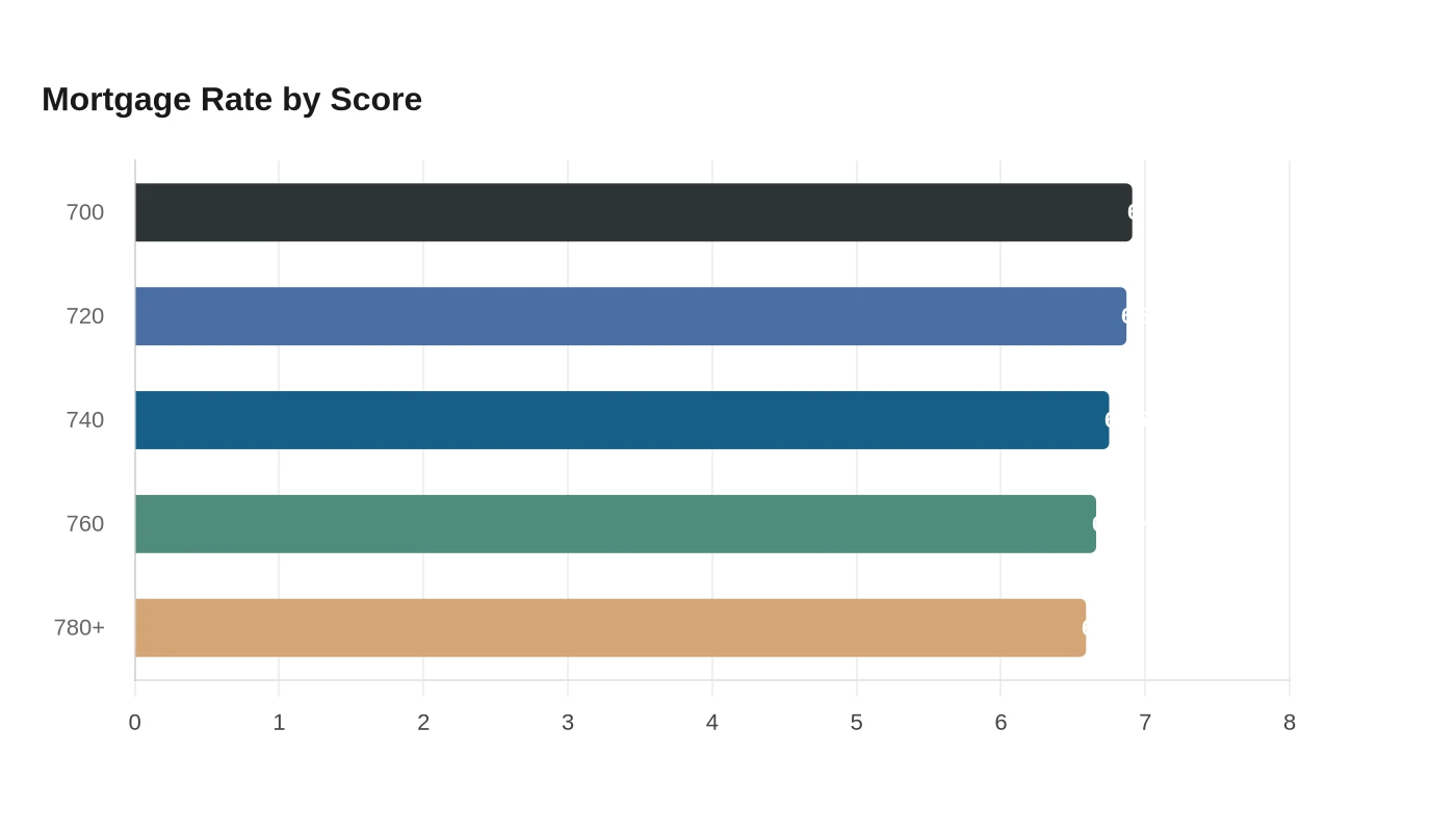 Mortgage Rate by Score