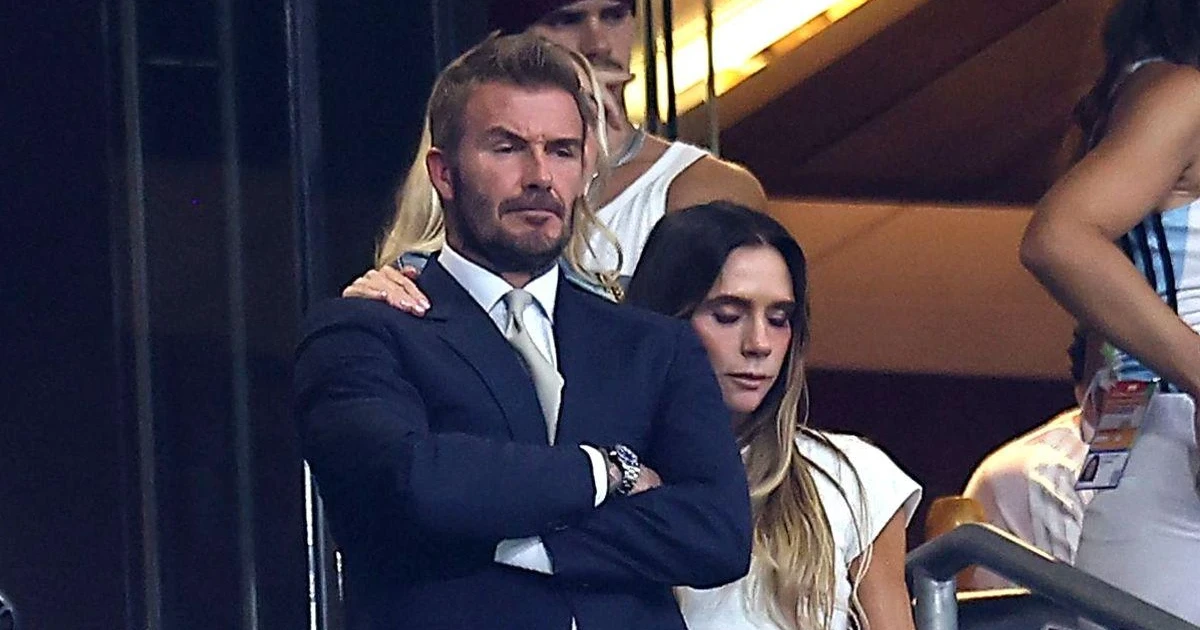 David Beckham reacts emotionally as England crash out of World Cup