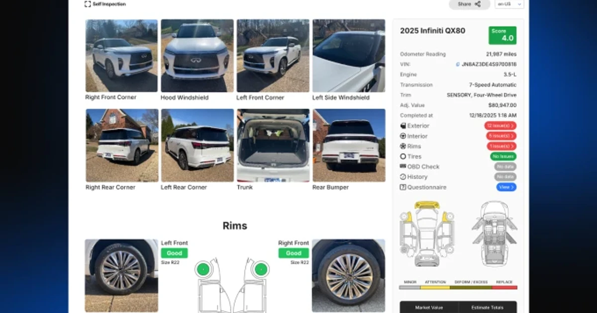 Self Inspection raises $10 million for AI vehicle damage scans