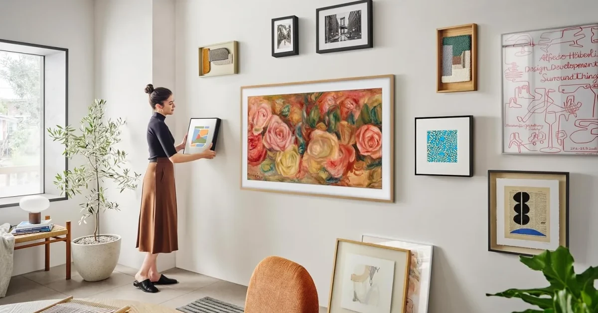 Samsung’s Frame TV blends art display with 4K QLED features