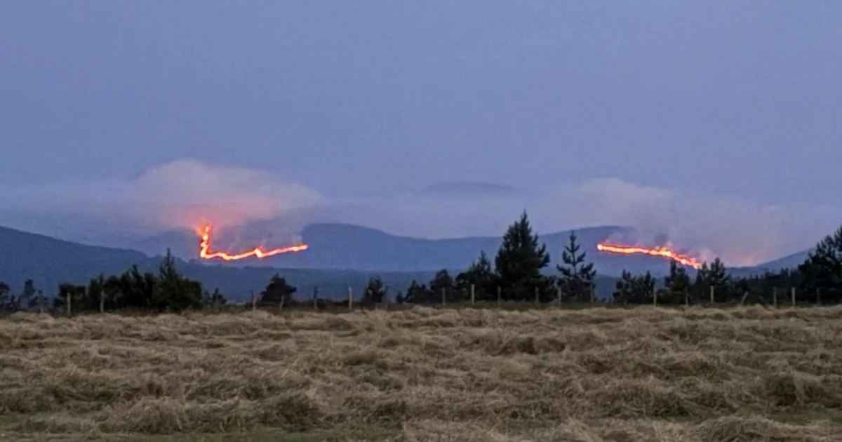 Third-day Cairngorms wildfire forces evacuations across Scottish Highlands