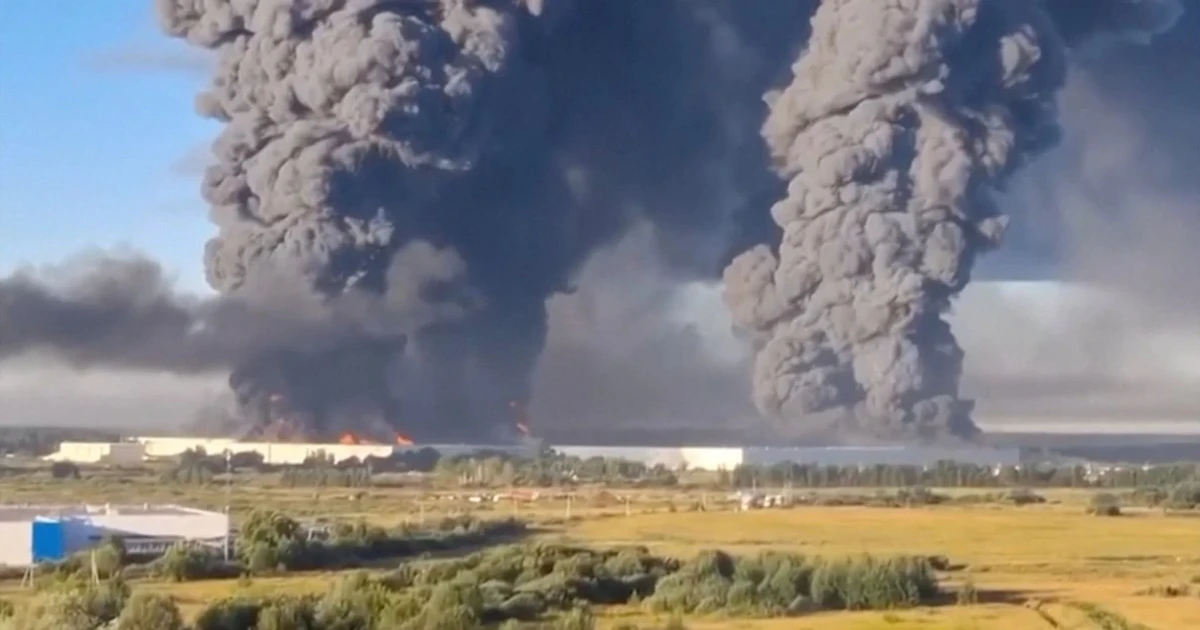 Ukrainian drone strike hits warehouse near Moscow, kills seven workers