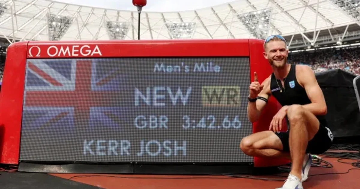 Britain's Josh Kerr breaks men's mile world record after 26 years