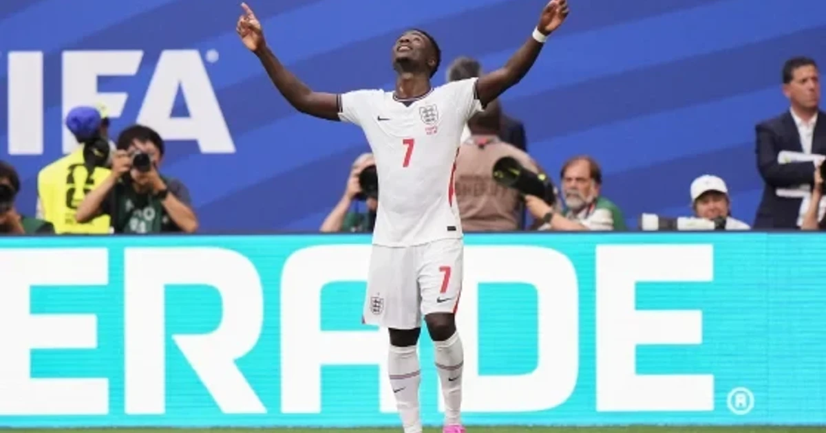 Saka hat-trick fires England past France for third at World Cup