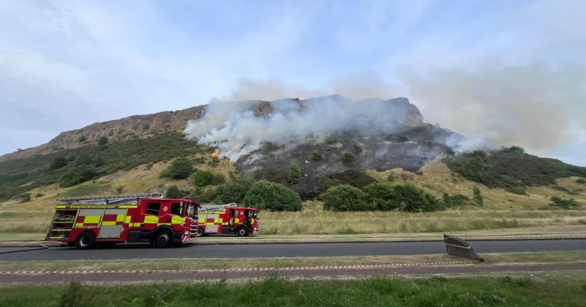 Firefighters battle overnight blaze on Edinburgh’s Arthur’s Seat