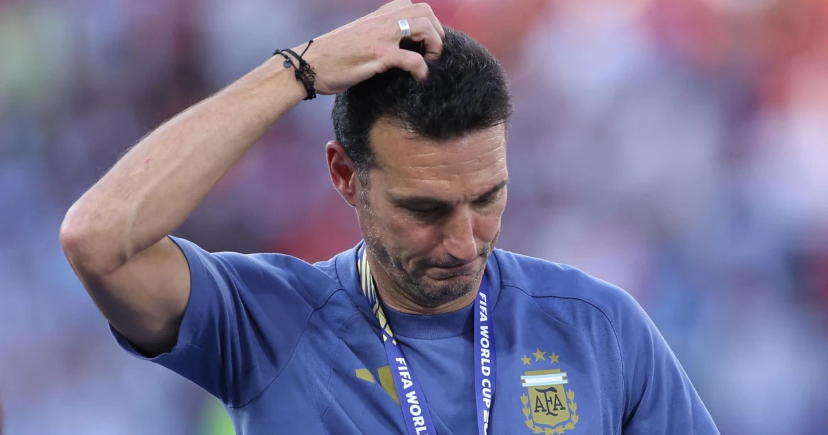 Scaloni in tears after Argentina’s World Cup final loss to Spain