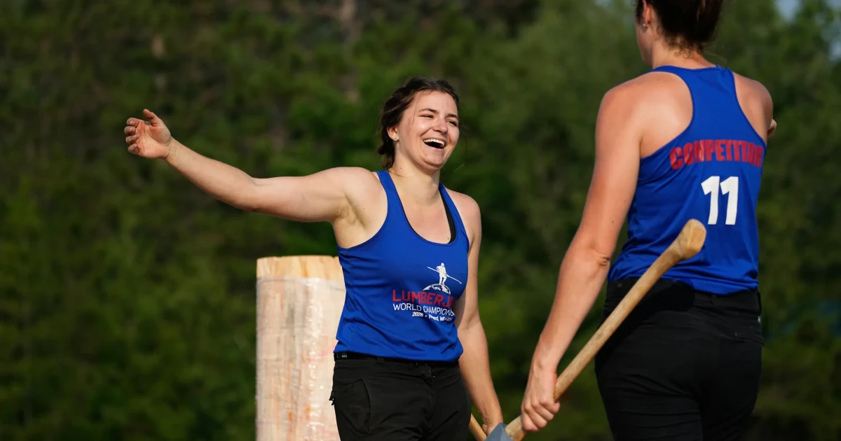 Three women set world records at Lumberjack Championships in Wisconsin