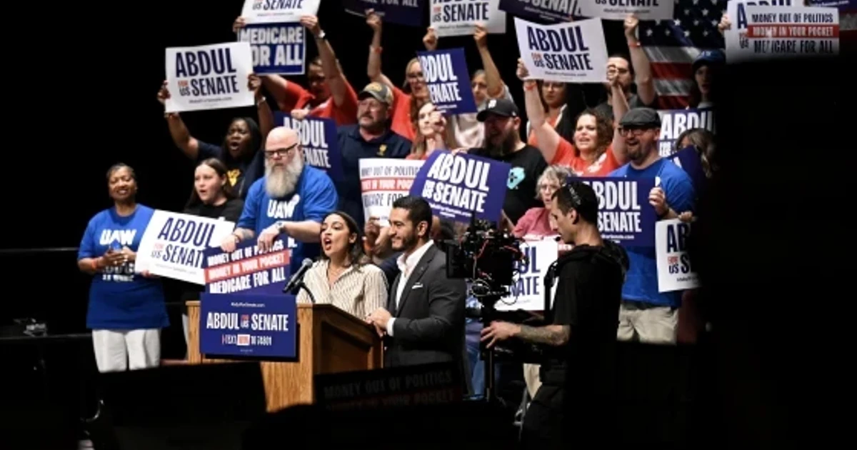 Sanders and Ocasio-Cortez rally for El-Sayed in Michigan Senate race