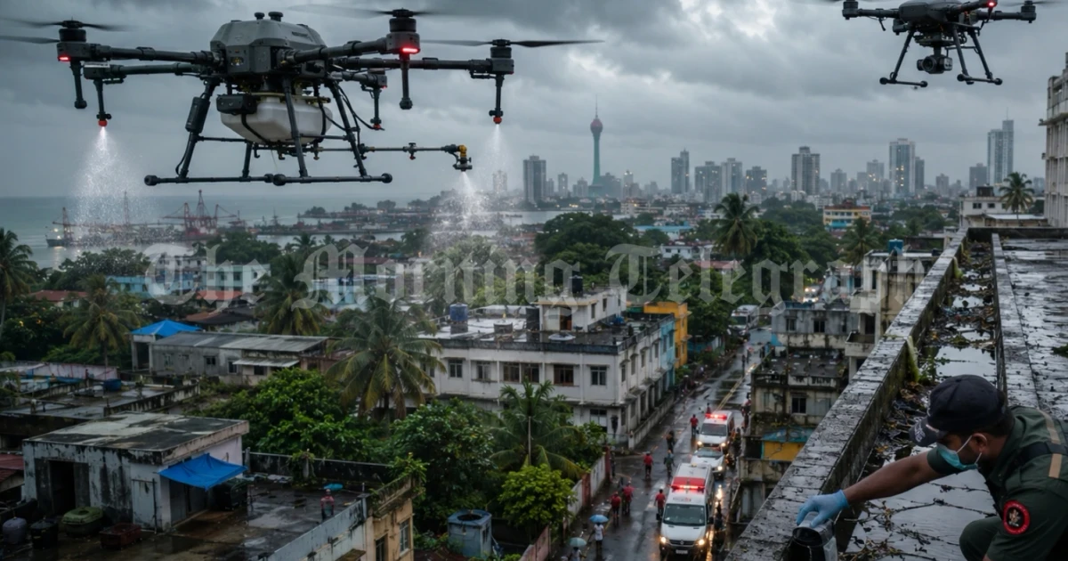 Sri Lanka turns to air force drones to fight dengue outbreak