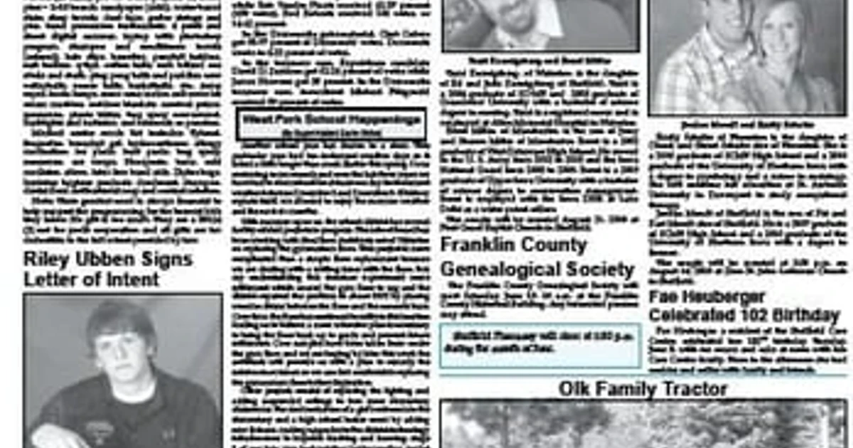 Sheffield Press serves Iowa town, preserves Franklin County news record