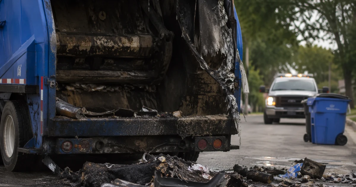 Oxygen tanks explode in Milwaukee garbage truck, injuring sanitation worker