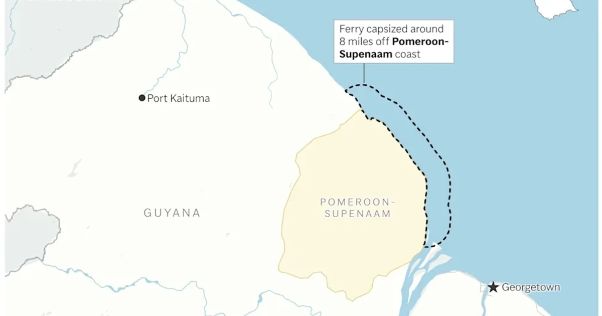 Guyana ferry disaster death toll rises to 72 as recovery continues