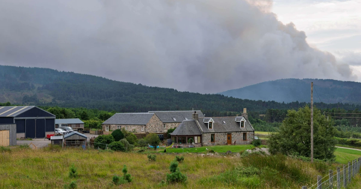 All residents evacuated as Cairngorms wildfire rages near Nethy Bridge