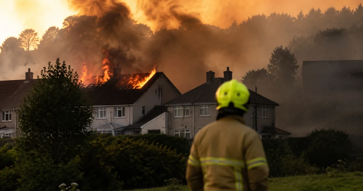 Wildfires threaten Sheffield homes as firefighters battle urban blaze