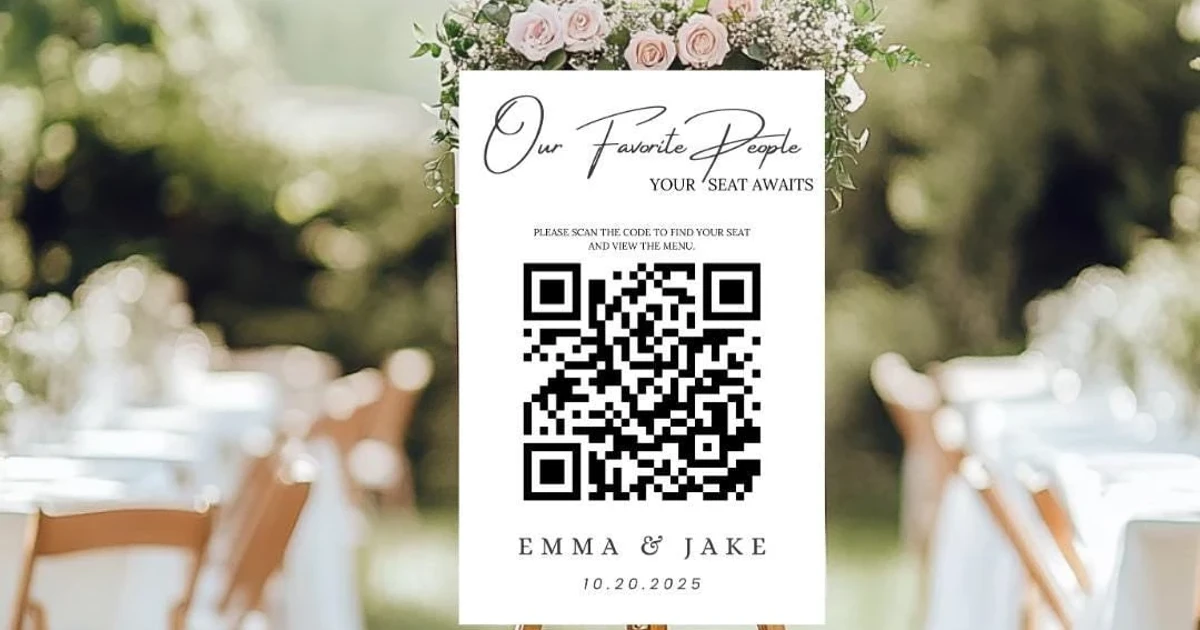 QR codes replace wedding reply cards as couples go digital