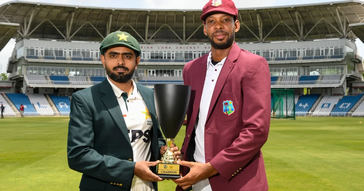 West Indies bat first against Pakistan in rain-hit Test opener