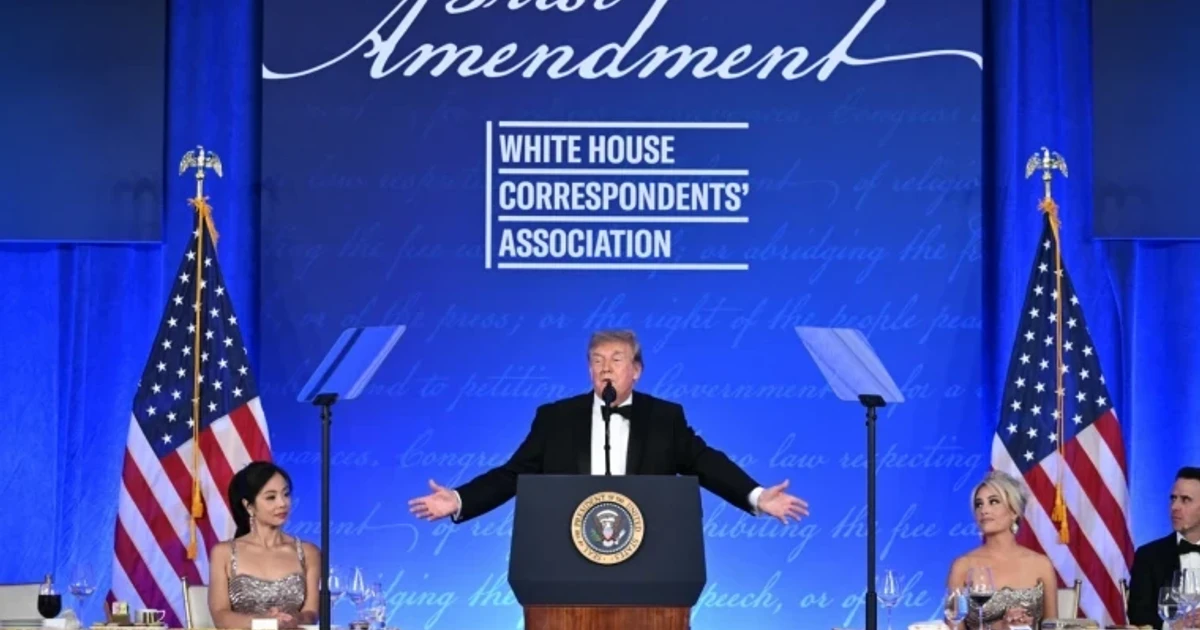 Trump returns to correspondents’ dinner with insult-filled speech