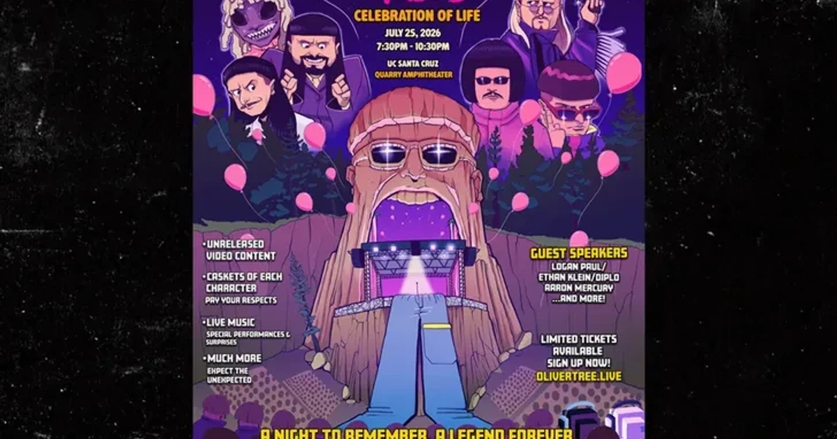Oliver Tree memorial in Santa Cruz streams live for fans