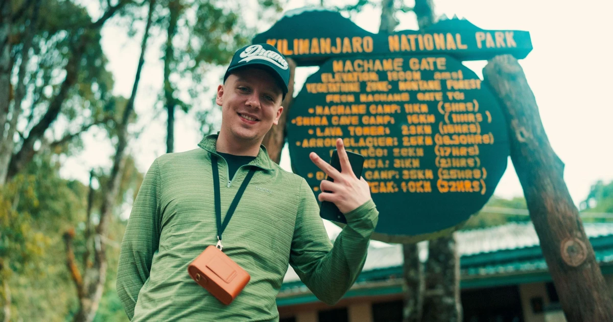 Aitch climbs Mount Kilimanjaro to raise Down's syndrome awareness