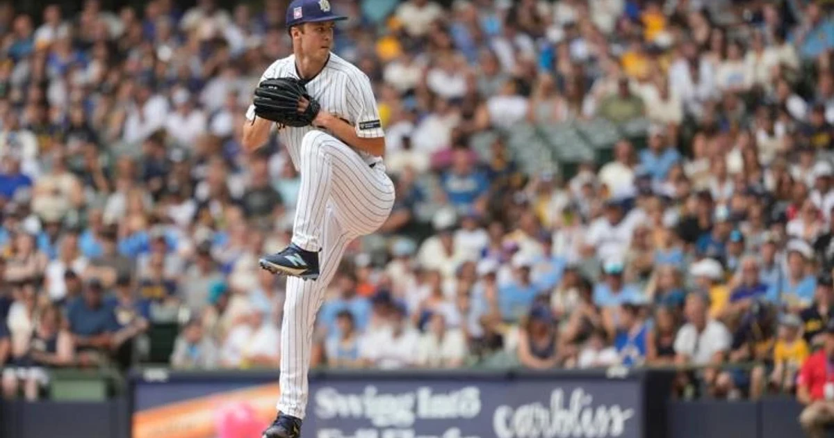 Misiorowski strikes out first seven batters, sets Brewers record