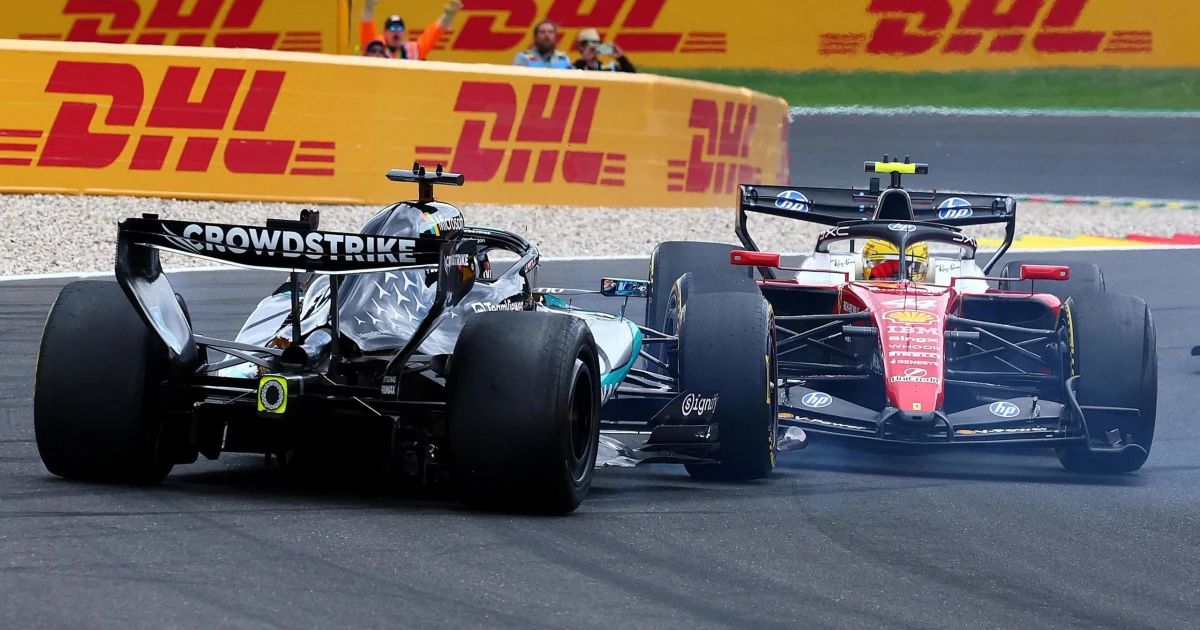 Russell's Spa crash ends title hopes as Antonelli extends lead