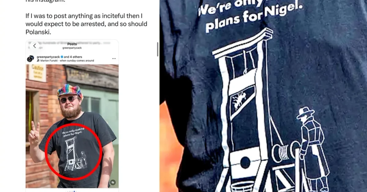 Green leader faces police inquiry over Nigel Farage social media post