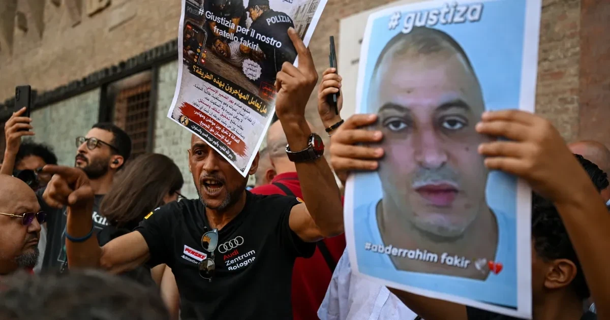 Italy faces protests after Moroccan resident dies in police restraint
