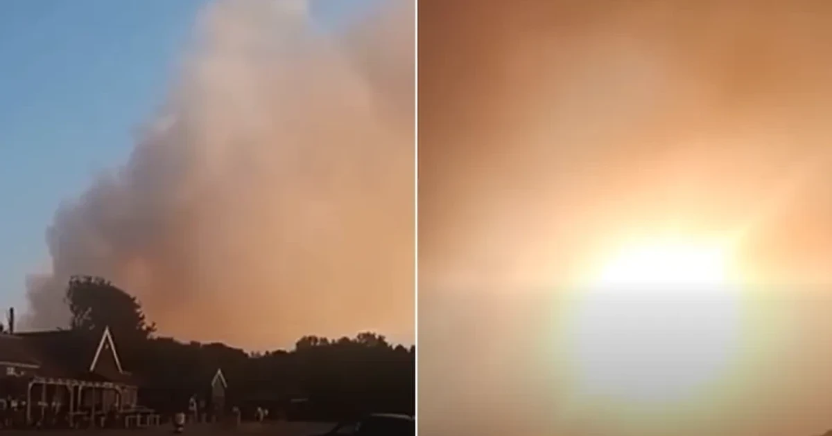 Major incident declared as huge wildfire rages on Suffolk coast